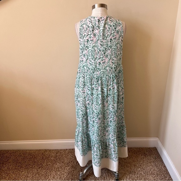 3.1 Philip Lim flowy printed patterned sleeve dress white 13087 - Picture 9 of 16